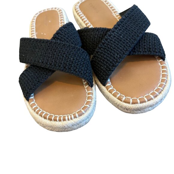 Torrid Cross Band Crochet Flatform Slide Sandals Slip-On Casual Size 12WW Womens - Picture 3 of 8